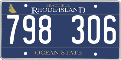 RI license plate 798306