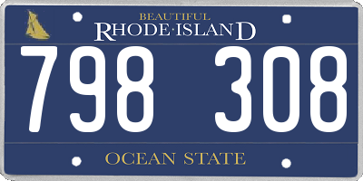 RI license plate 798308