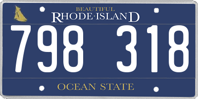 RI license plate 798318