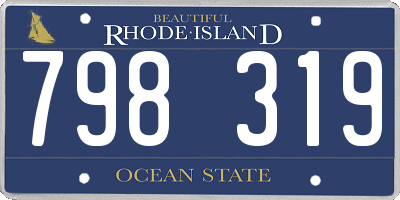 RI license plate 798319