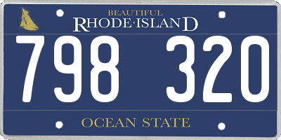 RI license plate 798320