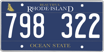 RI license plate 798322