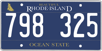 RI license plate 798325