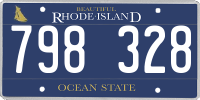 RI license plate 798328
