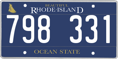 RI license plate 798331