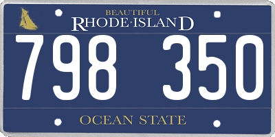 RI license plate 798350
