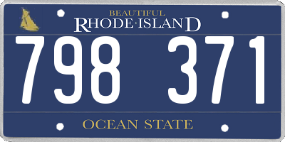 RI license plate 798371