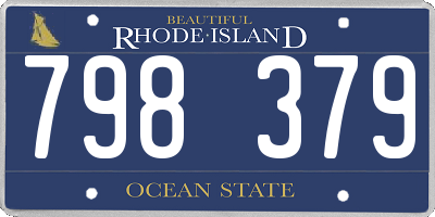 RI license plate 798379