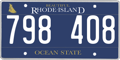 RI license plate 798408