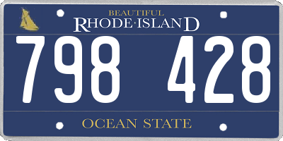 RI license plate 798428