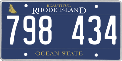 RI license plate 798434