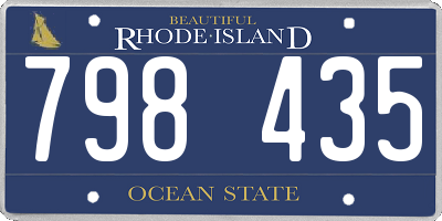 RI license plate 798435