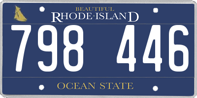 RI license plate 798446