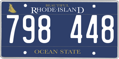 RI license plate 798448