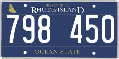 RI license plate 798450