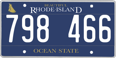 RI license plate 798466
