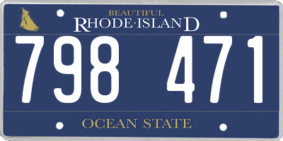 RI license plate 798471