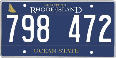RI license plate 798472