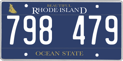 RI license plate 798479