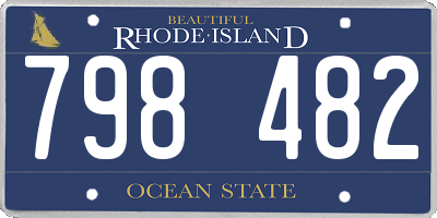 RI license plate 798482