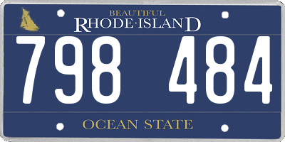 RI license plate 798484