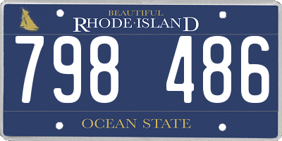 RI license plate 798486