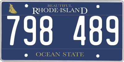 RI license plate 798489