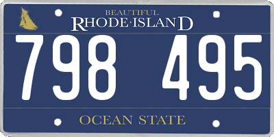 RI license plate 798495