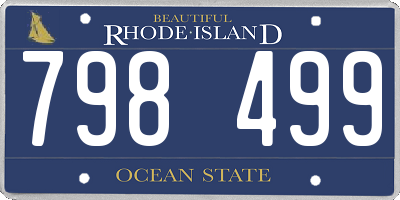 RI license plate 798499