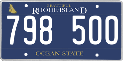 RI license plate 798500