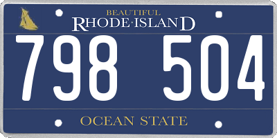 RI license plate 798504