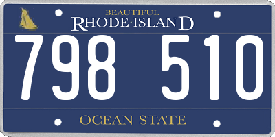 RI license plate 798510