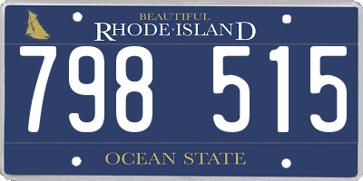 RI license plate 798515