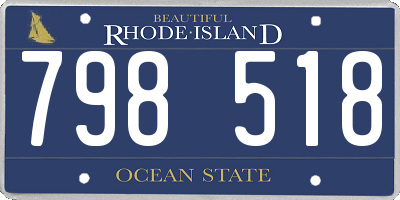 RI license plate 798518