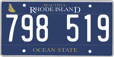 RI license plate 798519
