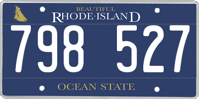 RI license plate 798527