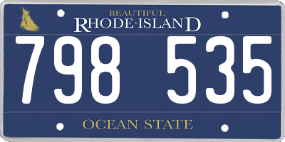 RI license plate 798535
