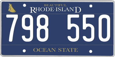 RI license plate 798550