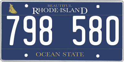 RI license plate 798580