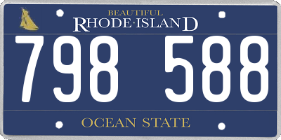 RI license plate 798588