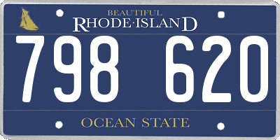 RI license plate 798620