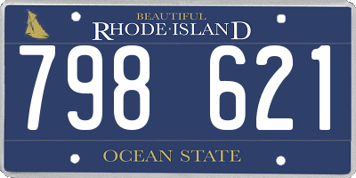 RI license plate 798621
