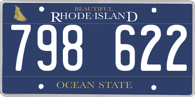 RI license plate 798622
