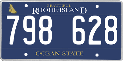 RI license plate 798628