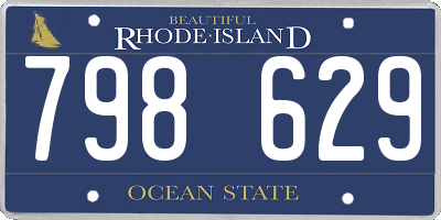 RI license plate 798629