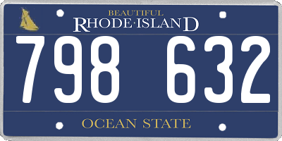 RI license plate 798632