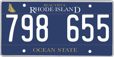 RI license plate 798655