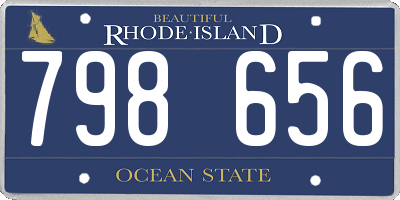 RI license plate 798656