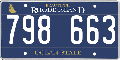 RI license plate 798663