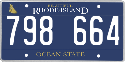 RI license plate 798664